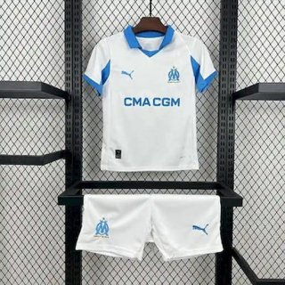 Maillot de football enfant Marseille domicile 2025-2026 blanc