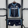 Maillot de football enfant Marseille extérieur 2025-2026 bleu