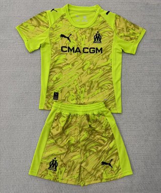 Maillot de football enfant Marseille gardien 2025-2026 jaune