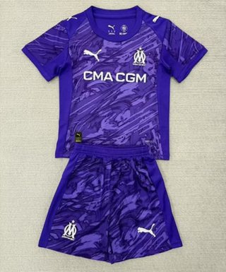 Maillot de football enfant Marseille gardien 2025-2026 Violet