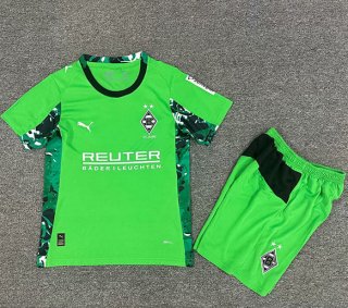 Maillot de football enfant Monchengladbach extérieur 2025-2026 vert