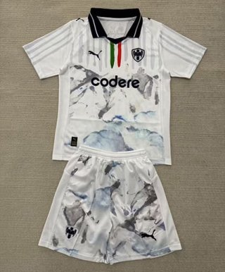 Maillot de football enfant Monterrey gardien 2025-26 blanc gris