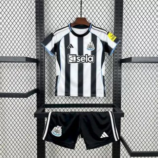 Maillot de football enfant Newcastle domicile 2025-2026 noir blanc