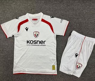 Maillot de football enfant Osasuna third 2025-2026 blanc rouge