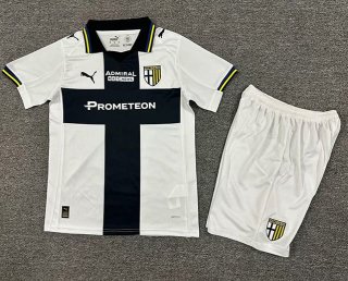 Maillot de football enfant Parma domicile 2025-2026 noir blanc