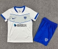 Maillot de football enfant Portsmouth extérieur 2025-2026 blanc bleu