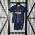 Maillot de football enfant PSG domicile 2025-2026 bleu rouge