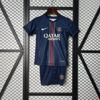 Maillot de football enfant PSG domicile 2025-2026 bleu rouge