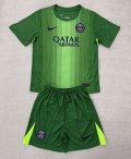 Maillot de football enfant PSG gardien 2025-2026 vert