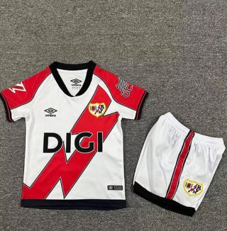 Maillot de football enfant Rayo Vallecano domicile 2025-2026 rouge blanc
