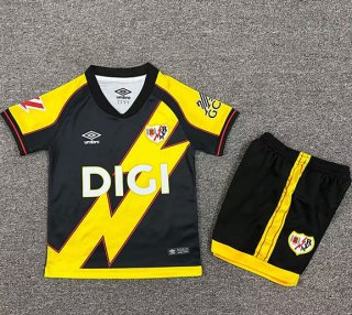 Maillot de football enfant Rayo Vallecano third 2025-2026 noir jaune