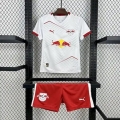Maillot de football enfant RB Leipzig domicile 2025-2026 blanc rouge
