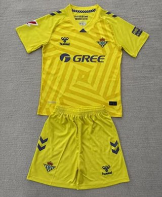 Maillot de football enfant Real Betis gardien 2025-2026 jaune