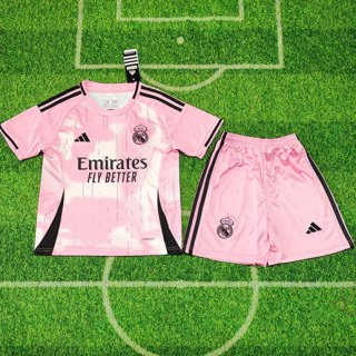 Maillot de football enfant Real Madrid édition-spéciale 2025-2026 rose