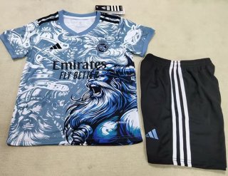 Maillot de football enfant Real Madrid édition spéciale 2025-26 bleu noir