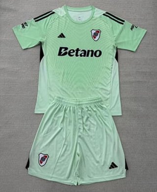 Maillot de football enfant River Plate gardien 2025-2026 vert