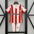 Maillot de football enfant Sporting Gijon domicile 2025/2026 rouge blanc