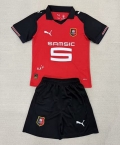 Maillot de football enfant Stade Rennais domicile 2025-2026 rouge noir