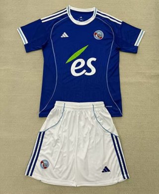 Maillot de football enfant Strasbourg domicile 2025-2026 bleu
