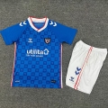 Maillot de football enfant Sunderland extérieur 2025-2026 bleu blanc