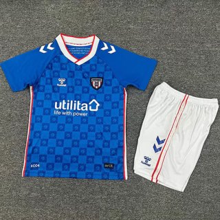 Maillot de football enfant Sunderland extérieur 2025-2026 bleu blanc