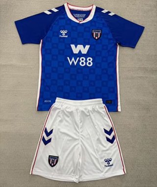 Maillot de football enfant Sunderland extérieur 2025-26 bleu blanc