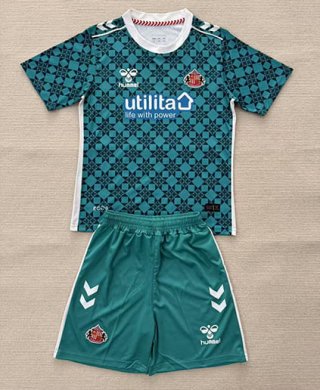 Maillot de football enfant Sunderland gardien 2025-2026 vert