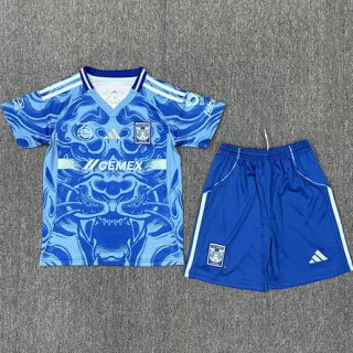 Maillot de football enfant Tigres extérieur 2025-2026 bleu
