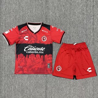 Maillot de football enfant Tijuana domicile 2025-2026 rouge noir