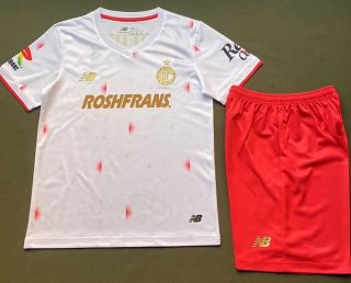 Maillot de football enfant Toluca extérieur 2025-2026 blanc rouge