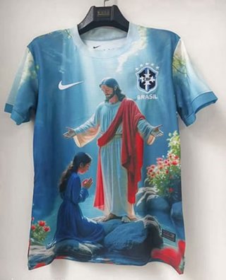 Maillot édition spéciale Bresil 2025-2026 bleu