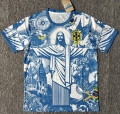 Maillot édition spéciale Bresil 2025-26 bleu blanc
