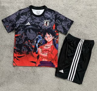 Maillot édition spéciale enfant Japon 2025-2026 orange noir