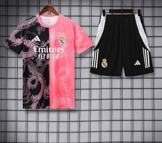 Maillot édition spéciale Real Madrid+short rose noir 2025-2026