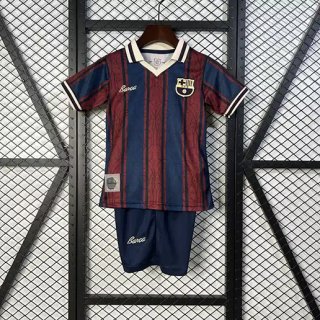 Maillot enfant Barcelone 125 ans rouge bleu