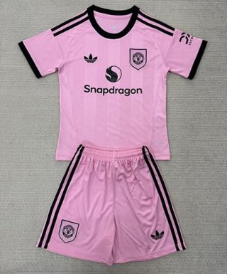 Maillot enfant gardien Manchester United 2025-2026 rose