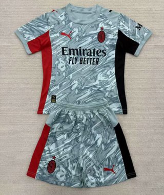 Maillot enfant gardien Milan AC 2025-2026 bleu