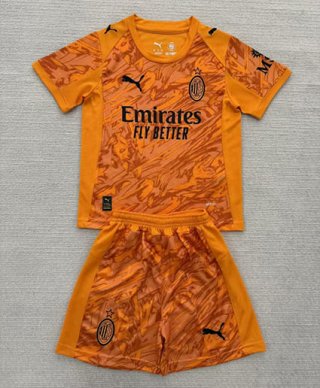 Maillot enfant gardien Milan AC 2025-2026 orange