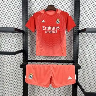 Maillot enfant gardien Real Madrid 2025-2026 rouge