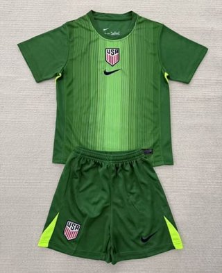 Maillot enfant gardien USA 2025-2026 vert