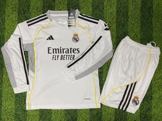 Maillot enfant manches longues Real Madrid domicile 2025-2026