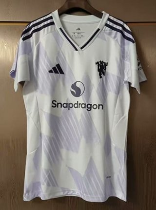 Maillot femme Manchester United extérieur 2025-2026 blanc violet