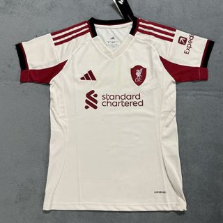Maillot Liverpool extérieur 2025-2026 femme blanc rouge