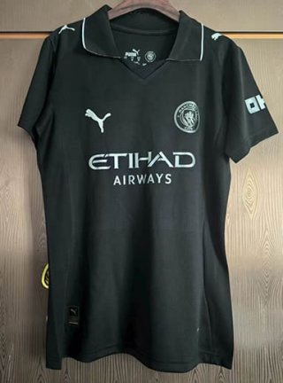 Maillot Manchester City extérieur 2025-2026 femme Noir