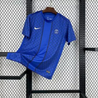 Maillot football pré-match PSG 2025-26 bleu