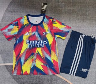 Maillot football Training Arsenal 2025-26 Enfant jaune rouge bleu