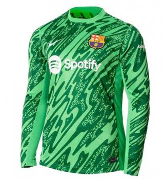 Maillot Gardien Manches Longues FC Barcelone vert 2024/2025