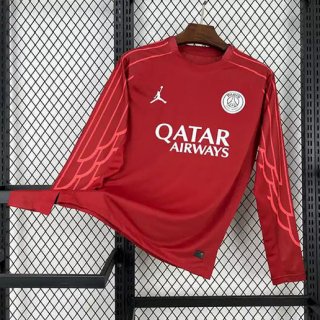 Maillot gardien manches longues PSG 2025-2026 rouge