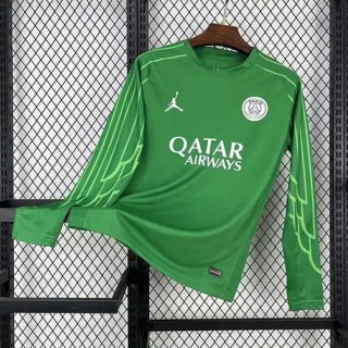 Maillot gardien manches longues PSG 2025-2026 vert