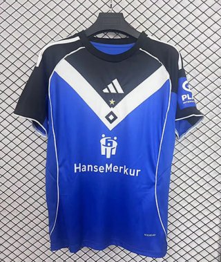 Maillot Hamburger SV extérieur 2025-2026 bleu noir blanc